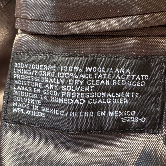 J Ferrar Blazer Sport Coat Jacket Mens 42S Gray Wool Two Button Modern Fit - Picture 7 of 8